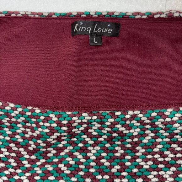 King Louie Skirt Purple/Green/White Midi Skirt, Classic Mardi Gras colors, Large - Picture 1 of 7